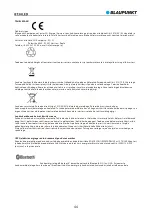 Preview for 46 page of Blaupunkt BT30LED Owner'S Manual