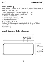 Предварительный просмотр 15 страницы Blaupunkt BT5 Instruction Manual