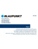 Blaupunkt BT5BK Owner'S Manual preview