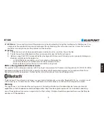 Preview for 7 page of Blaupunkt BT5BK Owner'S Manual