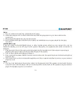 Preview for 18 page of Blaupunkt BT5BK Owner'S Manual