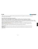 Preview for 29 page of Blaupunkt BT5BK Owner'S Manual