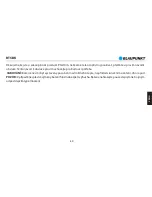 Preview for 51 page of Blaupunkt BT5BK Owner'S Manual