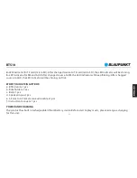 Preview for 19 page of Blaupunkt BTS10 Owner'S Manual