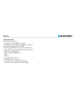 Preview for 32 page of Blaupunkt BTS10 Owner'S Manual