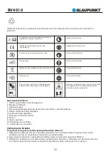 Preview for 54 page of Blaupunkt BV4010 Owner'S Manual