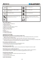 Preview for 62 page of Blaupunkt BV4010 Owner'S Manual