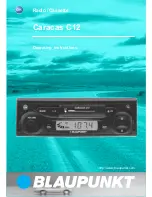 Предварительный просмотр 1 страницы Blaupunkt CARACAS C12 Operating Instructions Manual