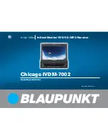 Blaupunkt CHICAGO IVDM-7002 Operating Instructions Manual preview