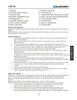 Предварительный просмотр 17 страницы Blaupunkt CMP301 Owner'S Manual