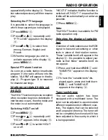 Preview for 16 page of Blaupunkt COACH CRC 41 Operating Instructions Manual