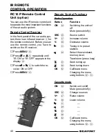 Предварительный просмотр 21 страницы Blaupunkt COACH CRC 41 Operating Instructions Manual