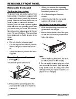 Предварительный просмотр 7 страницы Blaupunkt Colorado DJ50 Operating Instructions Manual