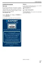 Preview for 27 page of Blaupunkt COSTA MESA 900 Operating Instructions Manual