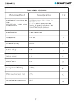 Preview for 9 page of Blaupunkt CR10ALU Owner'S Manual