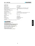 Preview for 11 page of Blaupunkt CR11 Edition Owner'S Manual