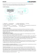 Preview for 6 page of Blaupunkt CR65BT Owner'S Manual