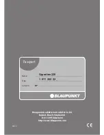 Предварительный просмотр 28 страницы Blaupunkt Cupertino 220 Operating And Installation Manual