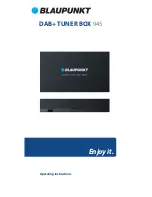 Blaupunkt DAB+Tuner Box 945 Operating Instructions Manual предпросмотр