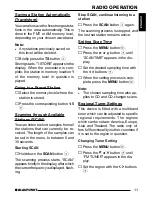 Preview for 10 page of Blaupunkt Dakota CD31 Operating Instructions Manual