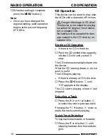 Preview for 11 page of Blaupunkt Dakota CD31 Operating Instructions Manual