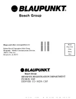 Предварительный просмотр 32 страницы Blaupunkt Daytona Beach C51 Operating And Installation Instructions