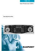 Предварительный просмотр 1 страницы Blaupunkt DENVER Denver CD70 Operating Instructions Manual