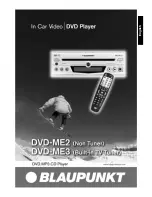 Blaupunkt DVDME2 User Manual preview