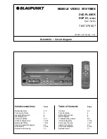 Предварительный просмотр 1 страницы Blaupunkt DVP 01 Service Manual