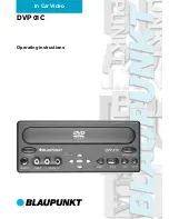 Предварительный просмотр 1 страницы Blaupunkt DVP 01C Operating Instructions Manual