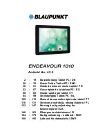 Предварительный просмотр 1 страницы Blaupunkt ENDEAVOUR 1010 Quick Manual