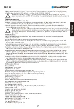 Предварительный просмотр 49 страницы Blaupunkt ESC90X Original Instruction Manual