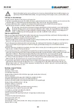 Предварительный просмотр 85 страницы Blaupunkt ESC90X Original Instruction Manual