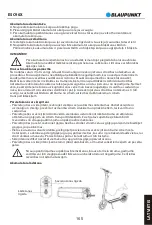 Preview for 167 page of Blaupunkt ESC90X Original Instruction Manual