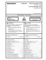 Blaupunkt Fiat Scudino High Service Manual предпросмотр