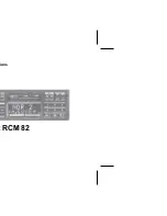 Предварительный просмотр 1 страницы Blaupunkt FRANKFURT RCM 82 Operating Instructions Manual