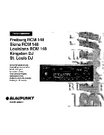Blaupunkt FREIBURG RCM 148 Operating Instructions Manual preview