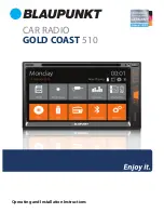 Предварительный просмотр 1 страницы Blaupunkt GOLD COAST 510 Operating And Installation Instructions