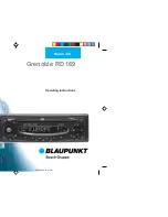 Blaupunkt GRENOBLE RD 169 Operating Instructions Manual предпросмотр