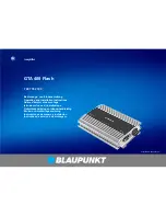 Blaupunkt GTA 400 Flash Operating And Installation Instructions предпросмотр