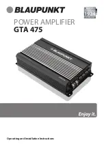 Blaupunkt GTA 475 Operating And Installation Instructions предпросмотр