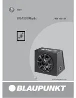 Предварительный просмотр 1 страницы Blaupunkt GTb 1200 Mystic Series Installation Instructions Manual