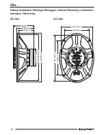 Предварительный просмотр 12 страницы Blaupunkt GTx 102 High Power Installation Instructions Manual