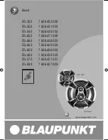 Blaupunkt GTx 352 Mystic Operating Instructions Manual preview