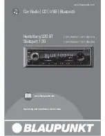 Предварительный просмотр 1 страницы Blaupunkt Heidelberg 220 BT Operating And Installation Instructions