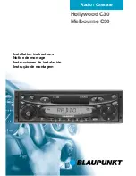 Предварительный просмотр 19 страницы Blaupunkt Hollywood C30 Operating Instructions Manual