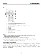 Preview for 10 page of Blaupunkt HR10BT Owner'S Manual