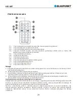 Preview for 22 page of Blaupunkt HR10BT Owner'S Manual