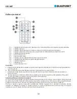 Preview for 34 page of Blaupunkt HR10BT Owner'S Manual