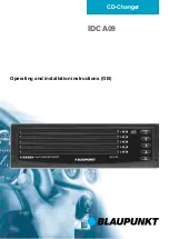 Blaupunkt IDC-A09 Operating And Installation Instructions предпросмотр